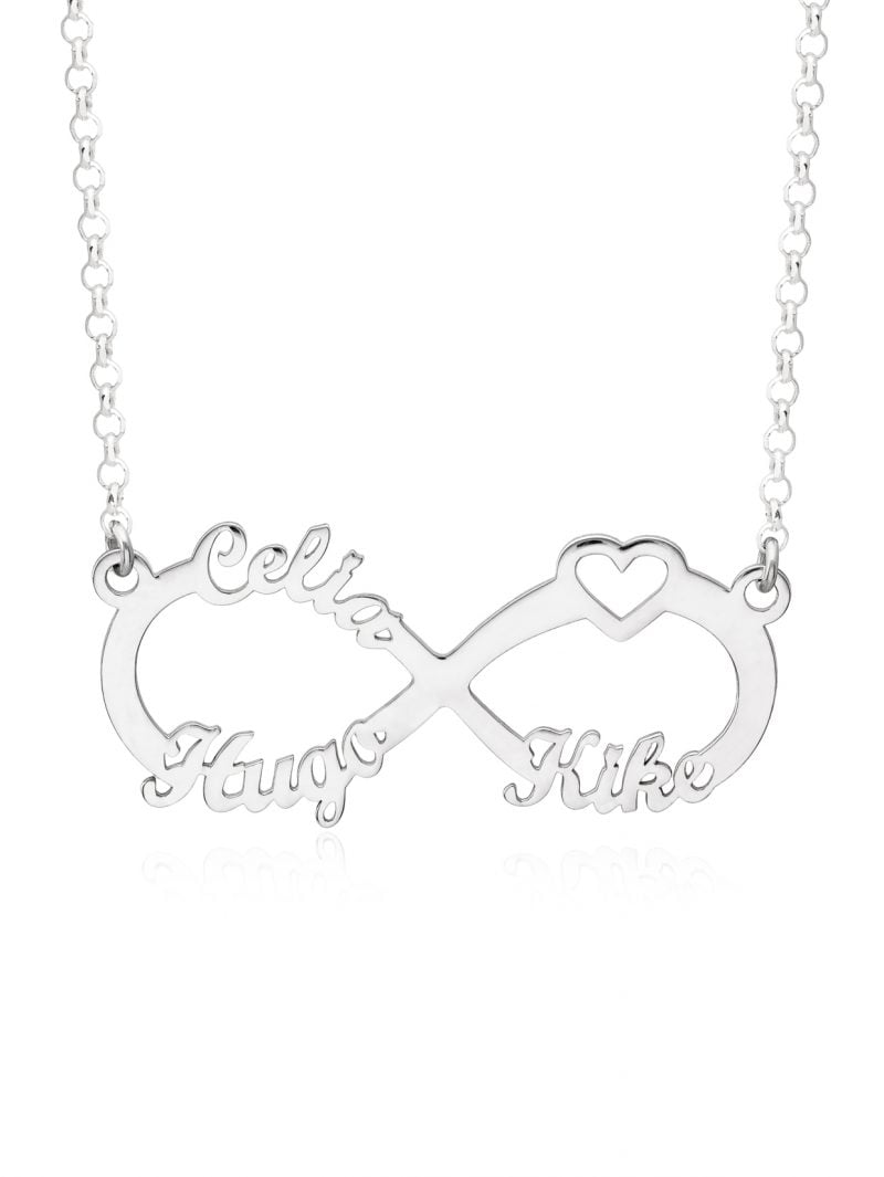 Kiss Of Leather Colgante Infinito Plata Ley 925 – El Símbolo Del Amor Eterno Para Ellas Y Ellos